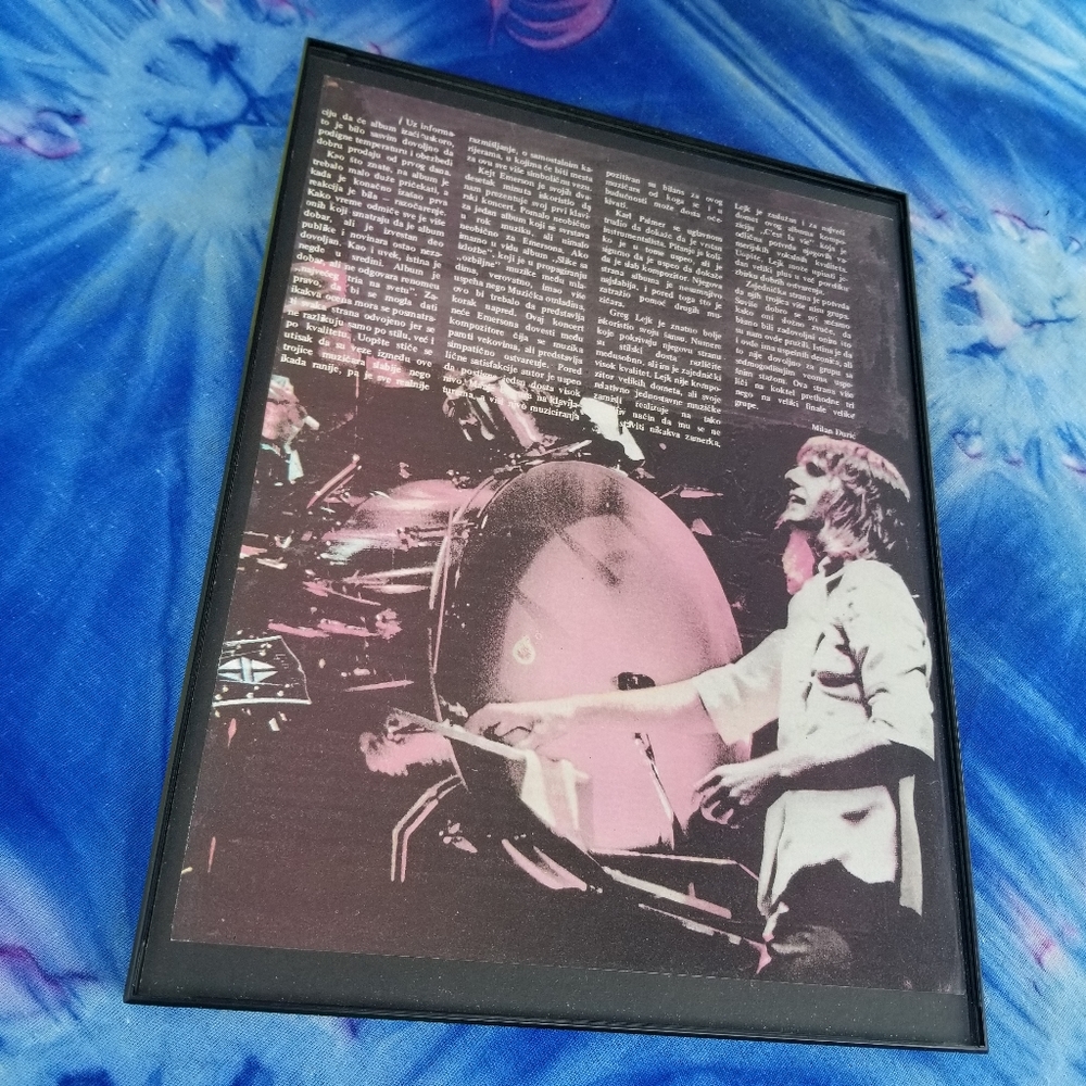 RARE 1970s Keith Emerson Vintage Emerson Lake and Palmer Band Rock and Roll